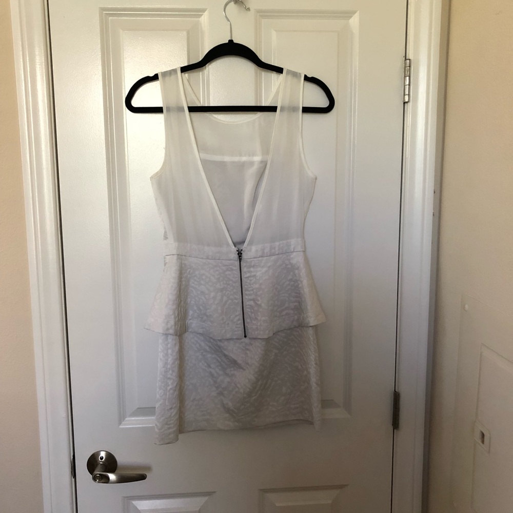 Silence + Noise peplum mini dress